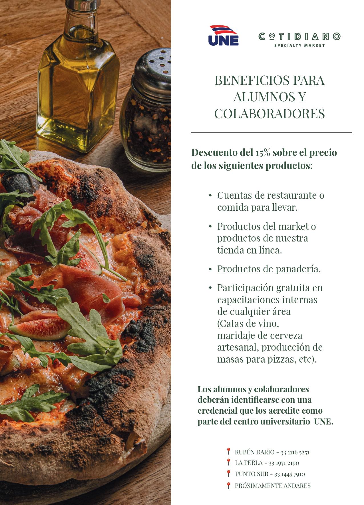 Alianza Cotidiano - Beneficios gastronómicos
